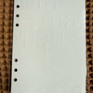 Cloth & Paper Planner Dashboard A5